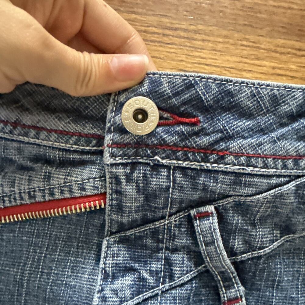 Womens Southpole Mini Skirt Jean Denim Blue Size 7 light blue C26 - Picture 4 of 11